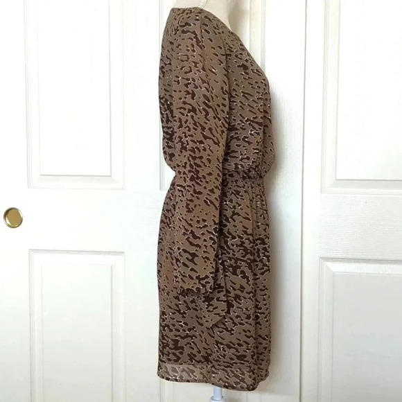 W118 by Walter Baker Brown Leopard Long sleeve Dress - Picture 5 of 8